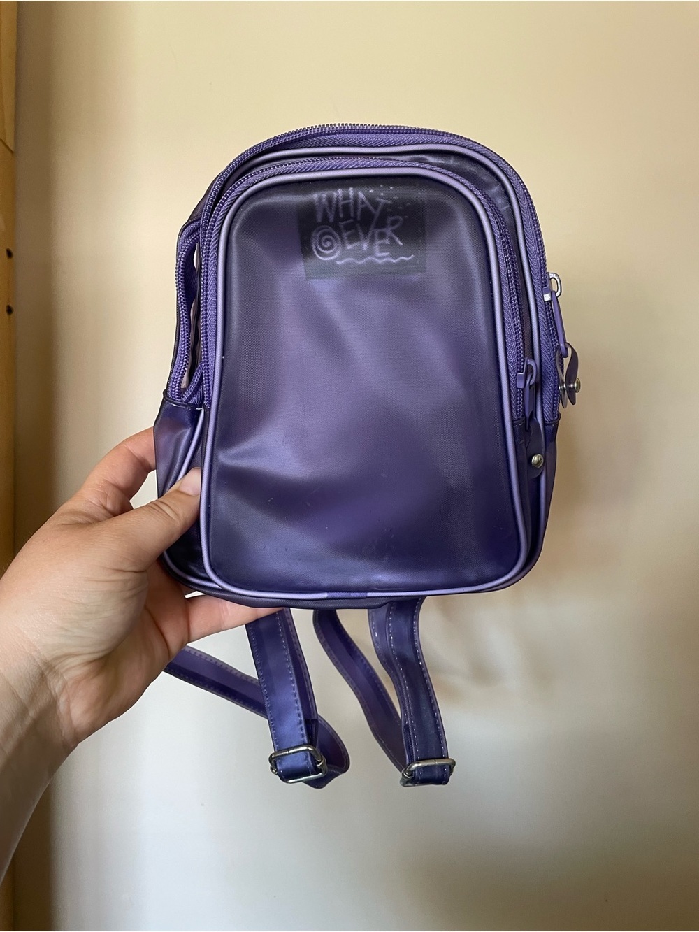 ๐ฑ What Ever | Purple Mini Backpack